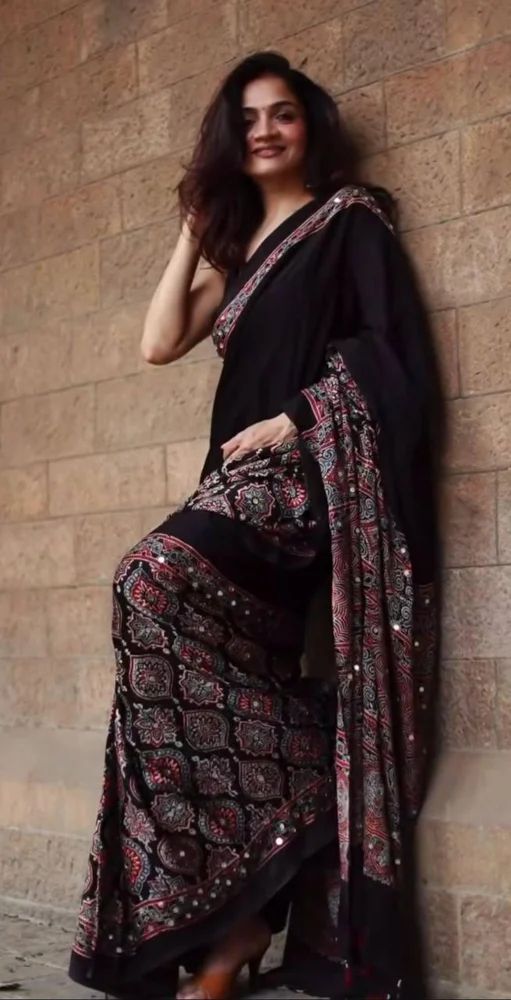 AJARAKH PRINT SAREE LUNCH