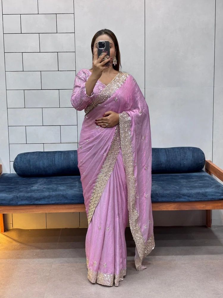 Heavy Sequence Saree