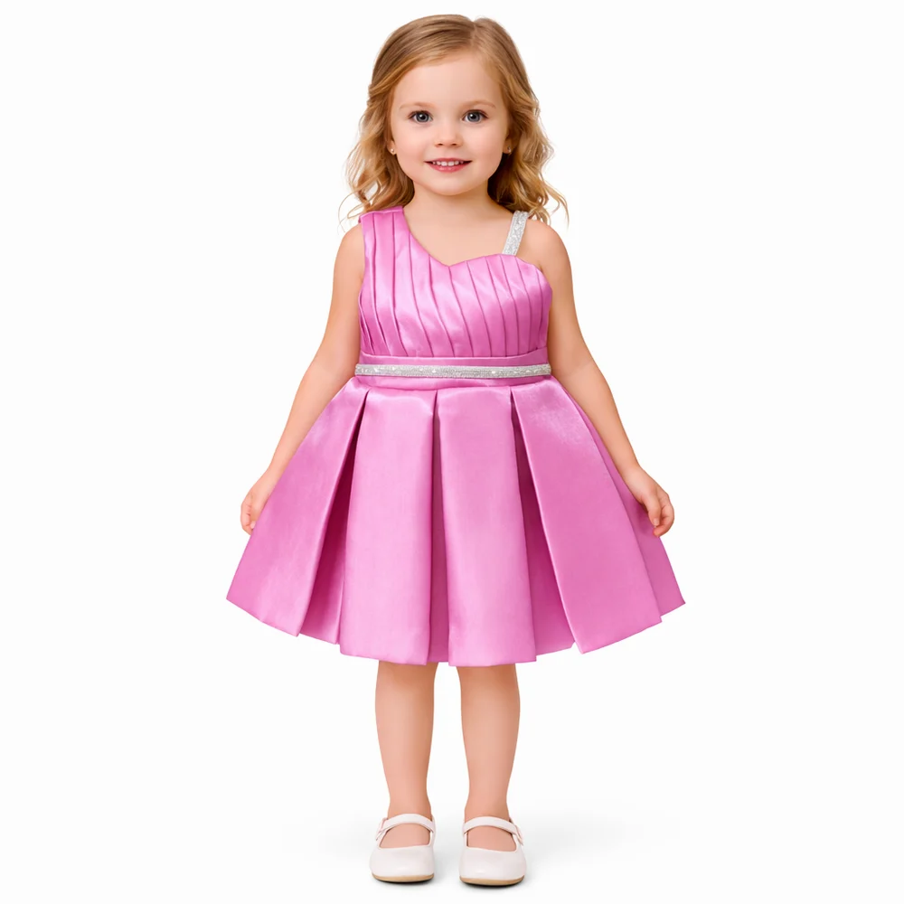 Baby Frocks Party Wear, 2-4 Years, Satin
