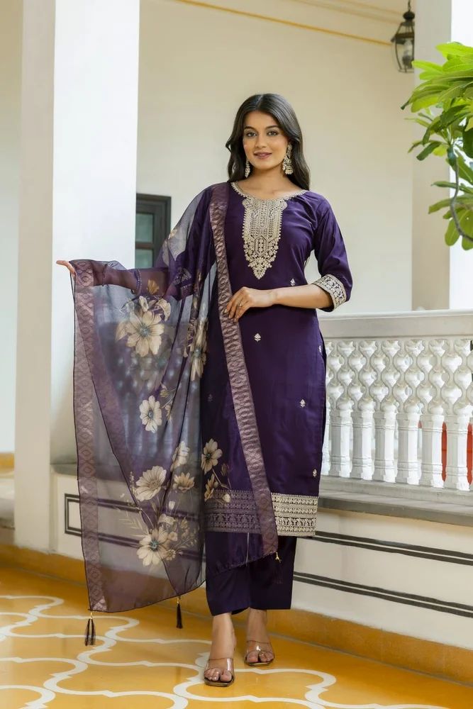 Kurta Pant Dupatta Set