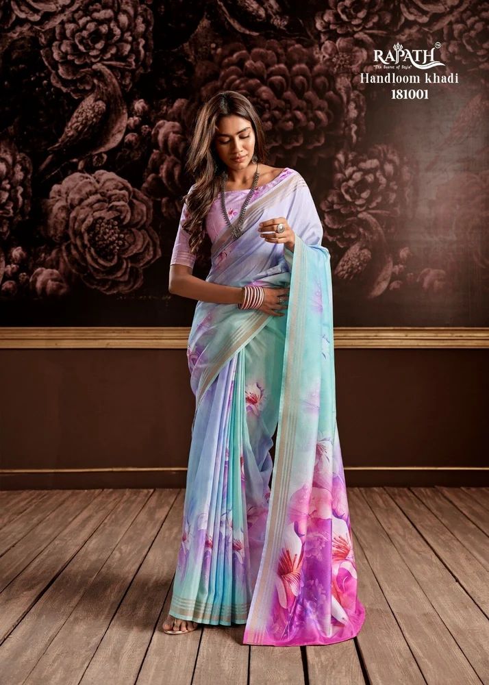 Rajpath Gangotri Handloom Digital Silk Saree Collection