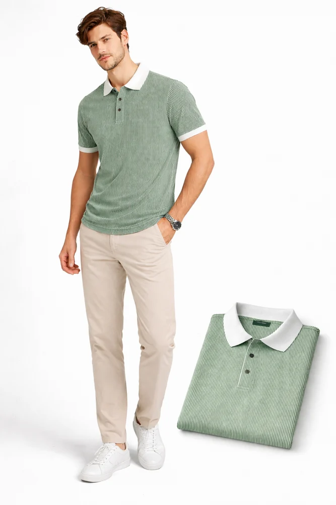 Mens Polo Collar T Shirt