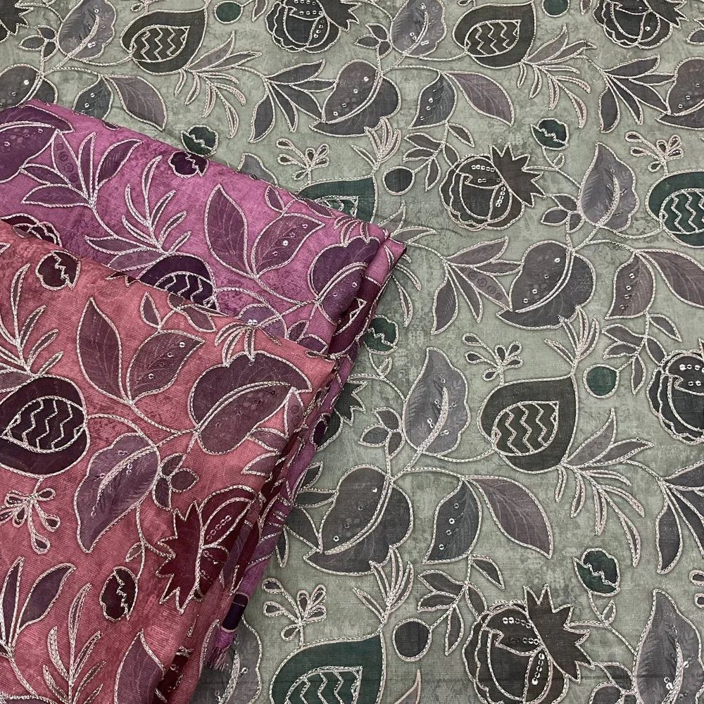 All Over Embroidery Work Fabric
