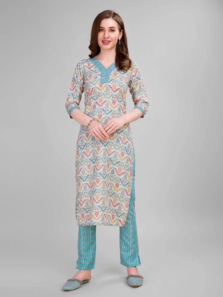 Cotton Kurta Pant Set