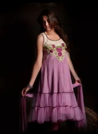 Net Dupatta Suit