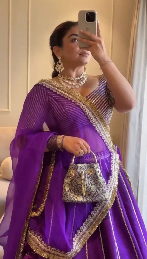 Navratri Chinon Silk Lehenga Choli