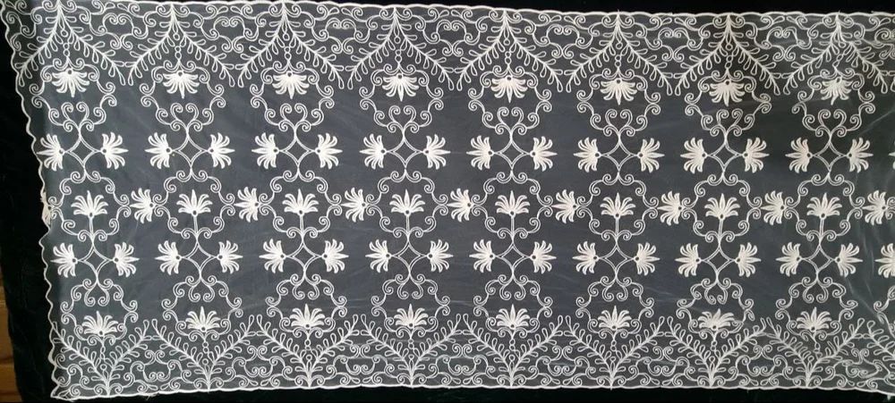 Net Embroidery Dupatta