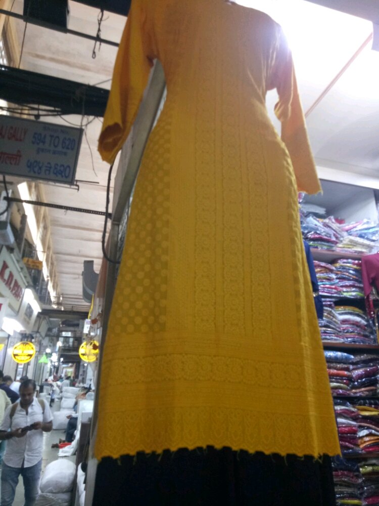 Single Colour Yellowish Ladies Suit