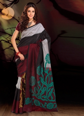 Raw Silk Saree (MUM0040527)