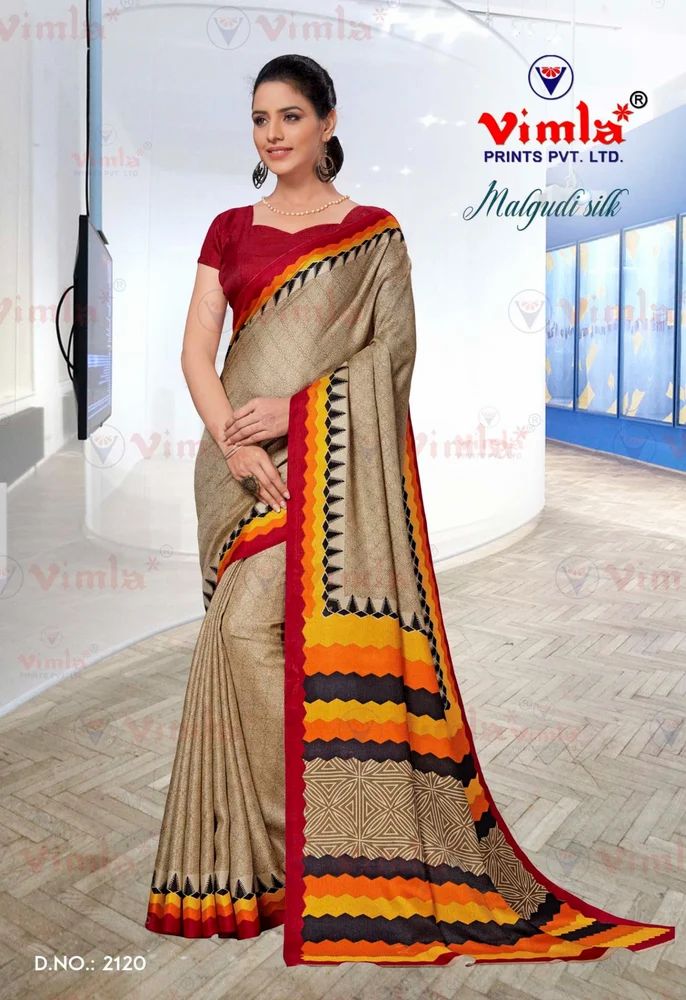 Vimla Prints Uniform Saree - (2120_21)