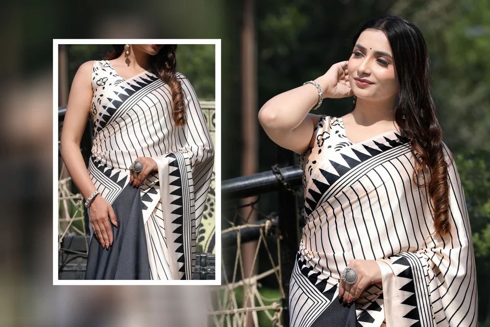 Original Japan Satin Saree