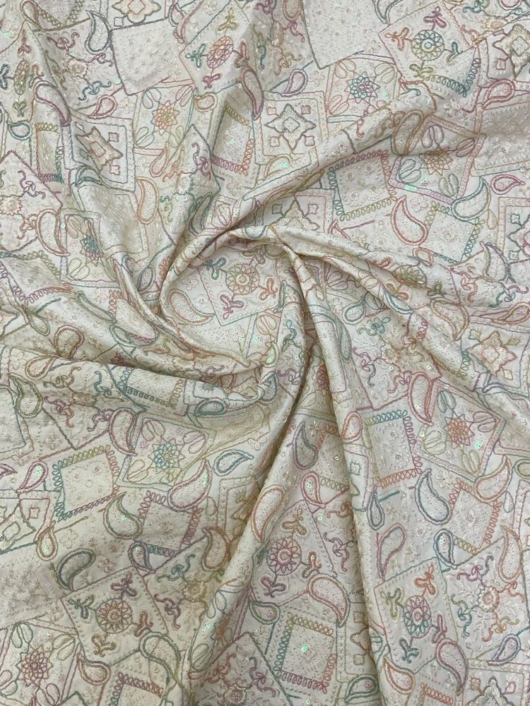 Sherwani Embroidered Fabrics