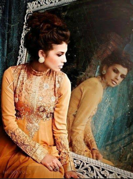 Pure Georgette Semi Stitched Suit D No 9015