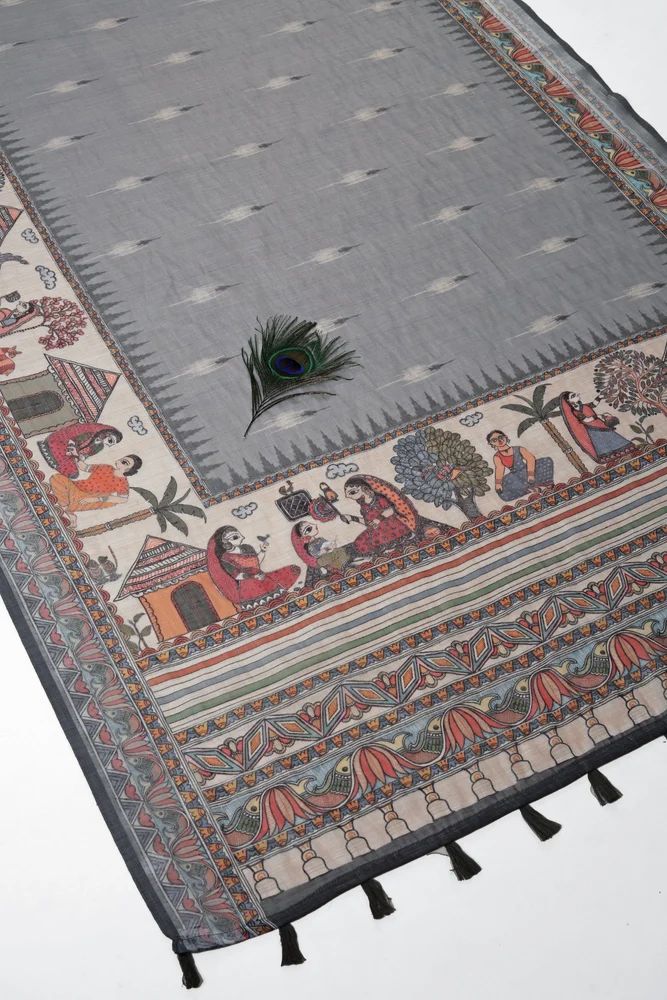 Aangan Leelal Linen Saree