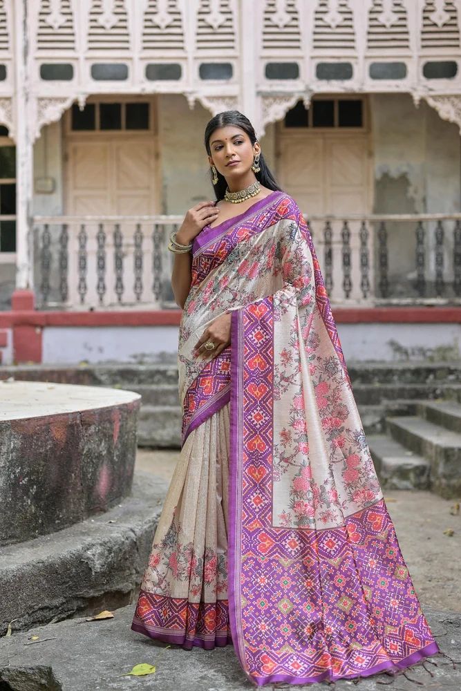 Beautiful Digital Palota Print Saree