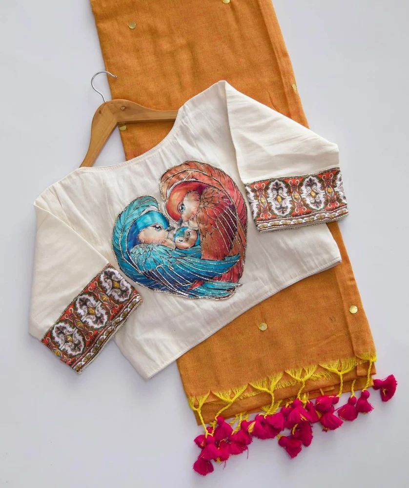 Elegant Khadi Cotton Saree Combo