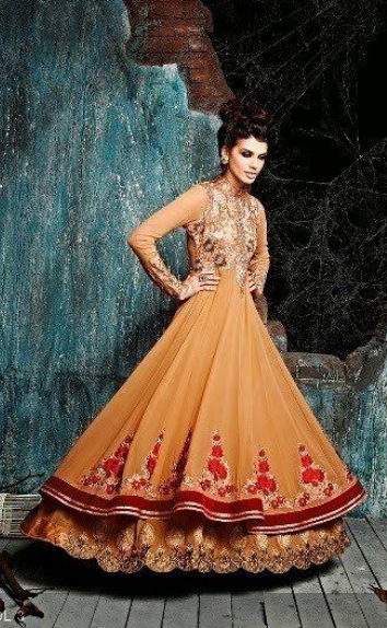 Net Semi Stitched Suit D No 9015