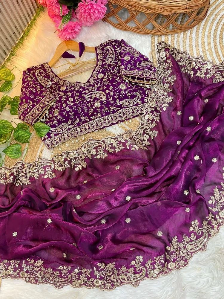 Designer Embroidery Sarees