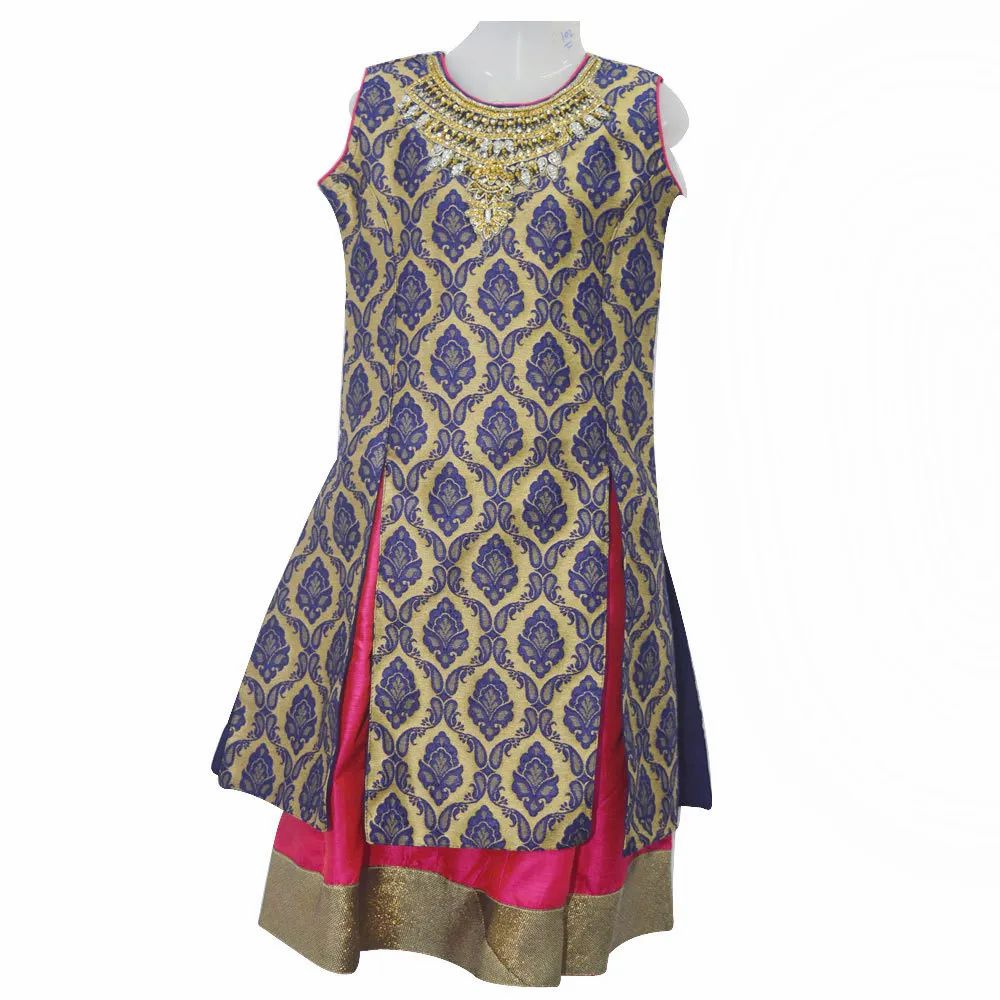 Multicolor Indo Western Lehenga