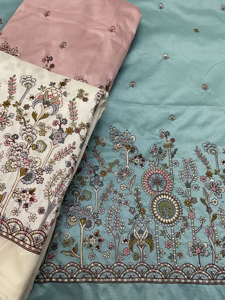 White Designer Sherwani Fabric