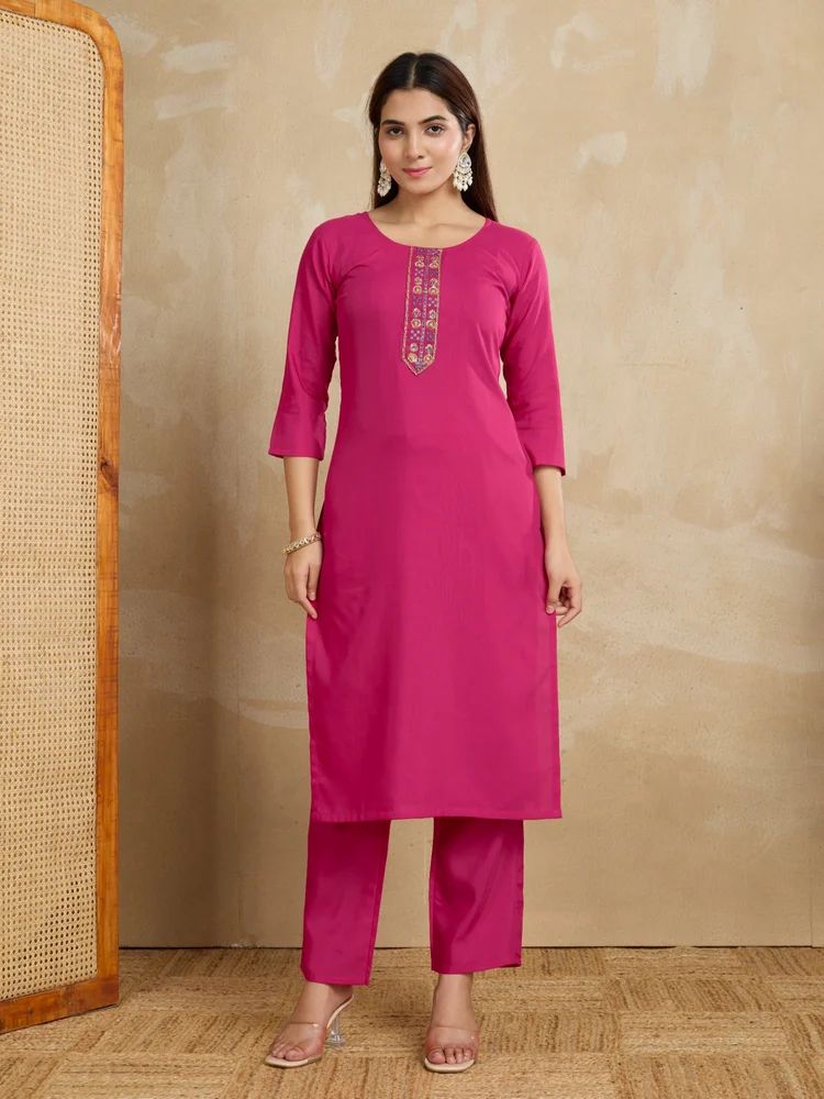 Cotton Kurti Pant Set