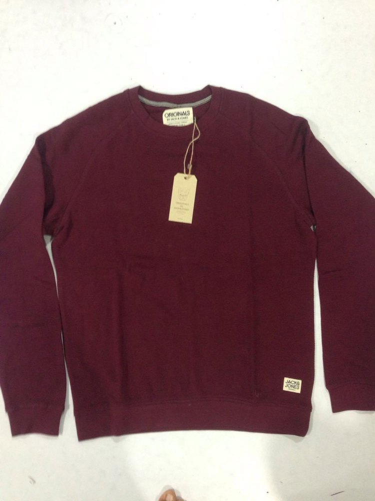 Round Neck Mens Full Sleeve T Shirts