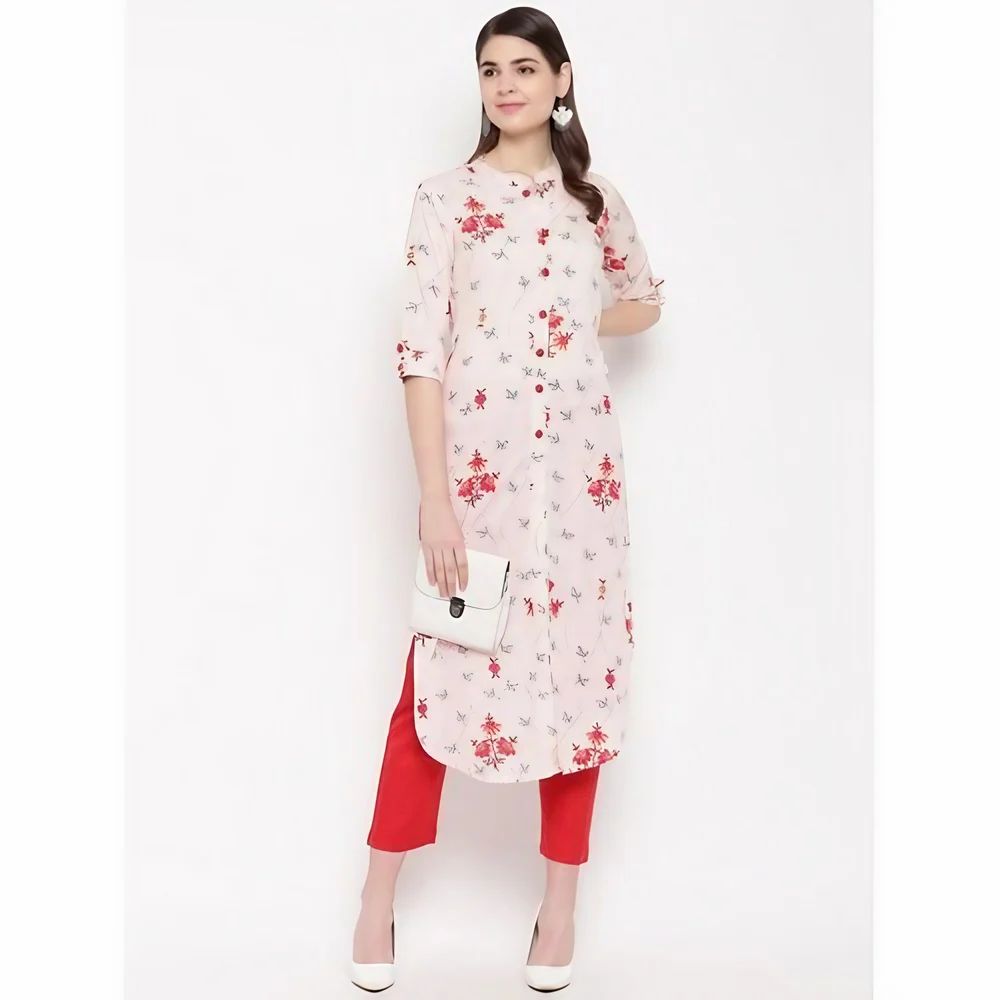 Floral Printed Cotton Kurti