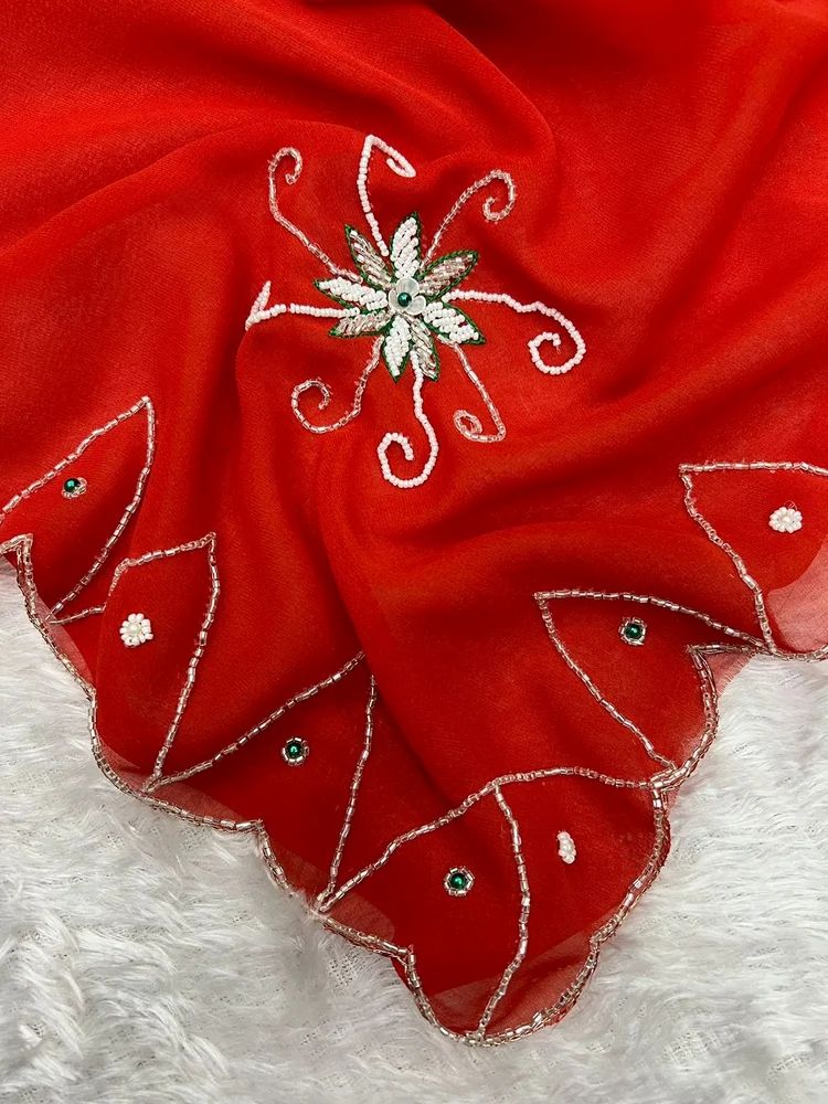 georgette handwork saree