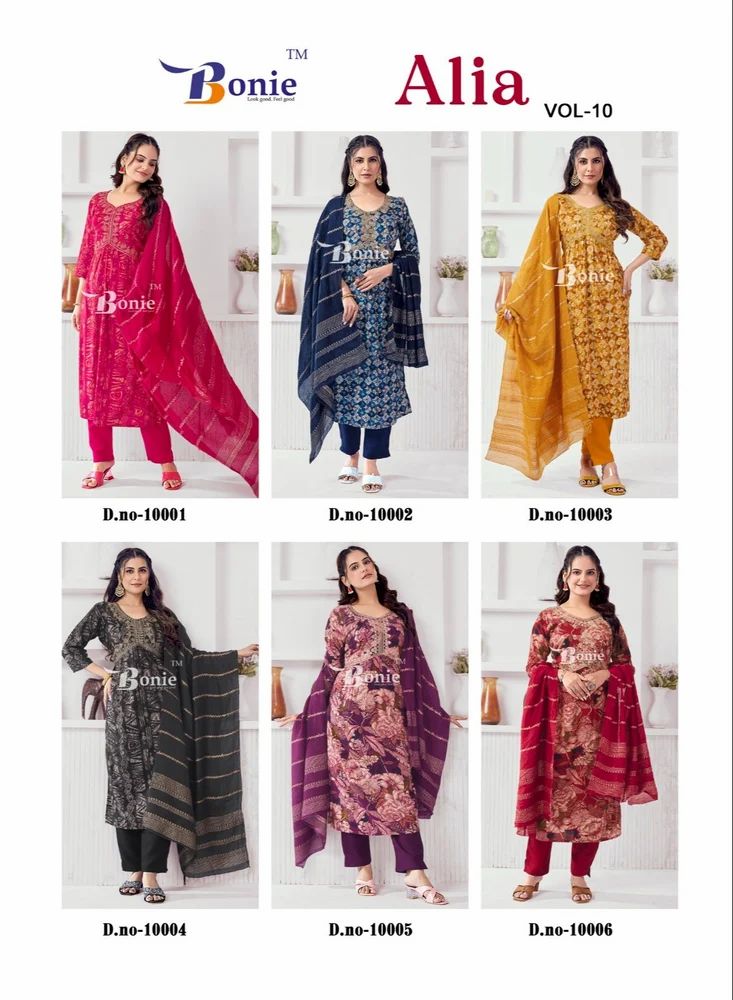 Rayon Kurti With Pant Dupatta