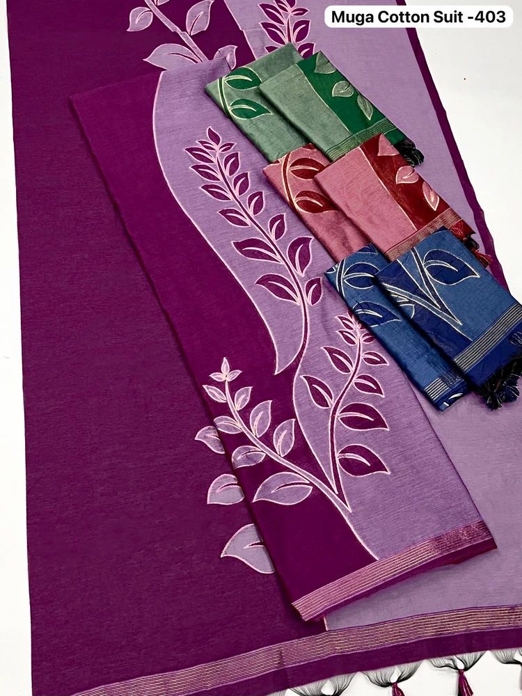 MUGA COTTON DRESS MATERIAL