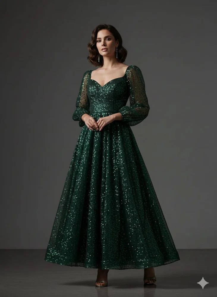 Fancy Partywear Sequence Gown