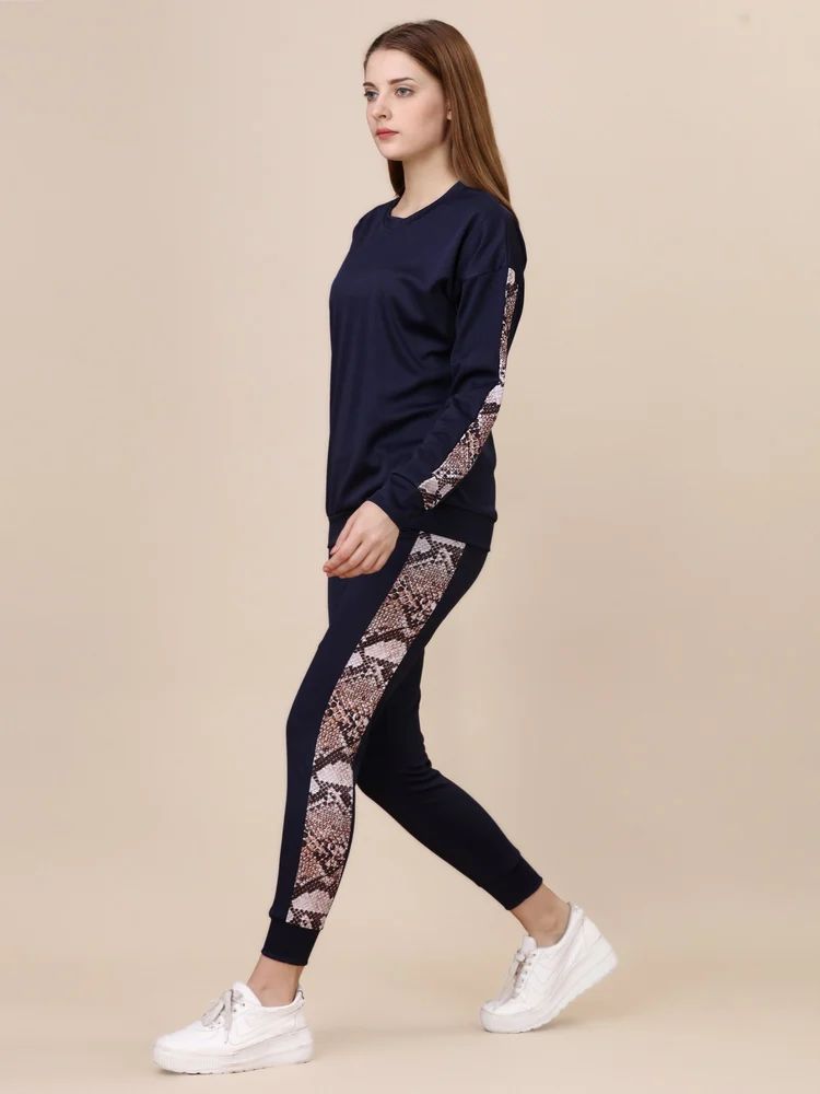 Down Shoulder T Shirt With Jegging Track suit for women