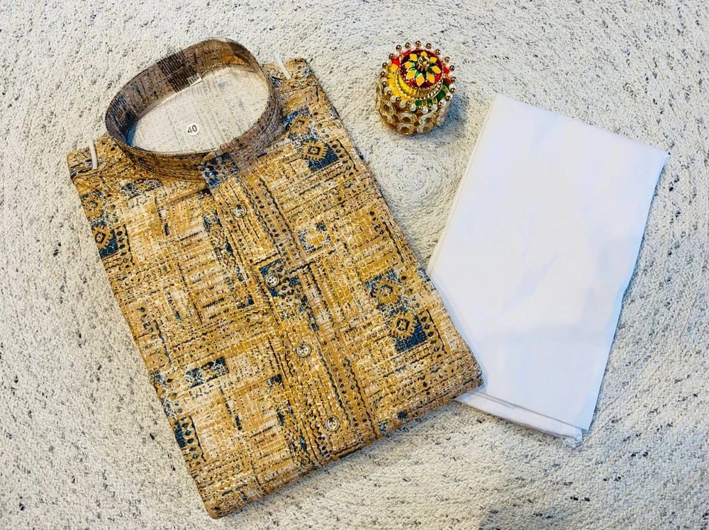Kurta Pyjama Set Reyon Men