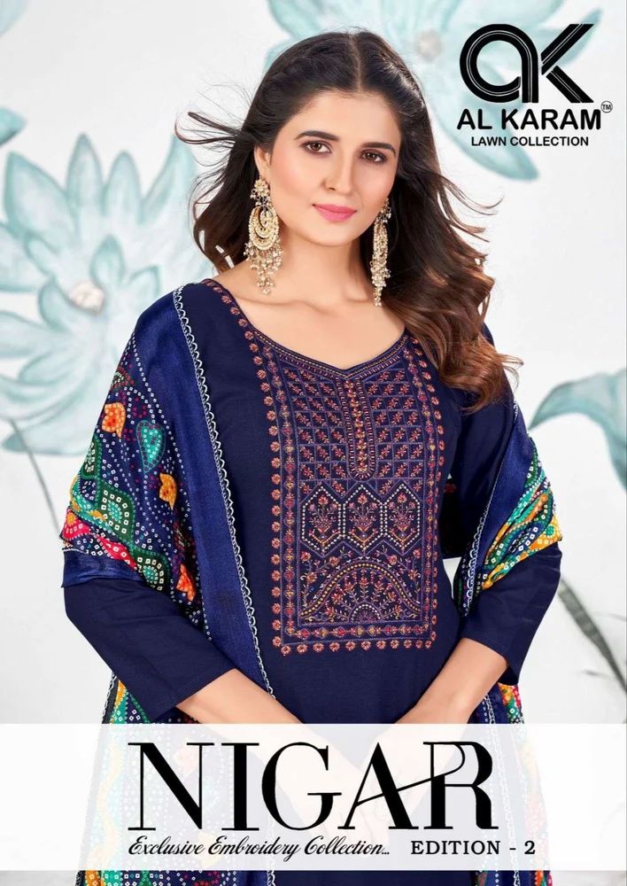 Ladies Embroidery Rayon Suit