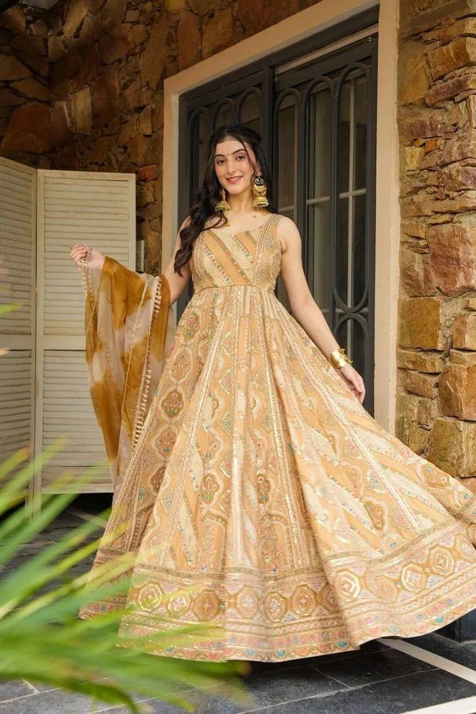 Exclusive Designer Shoot Look  Anarkali Gown Set