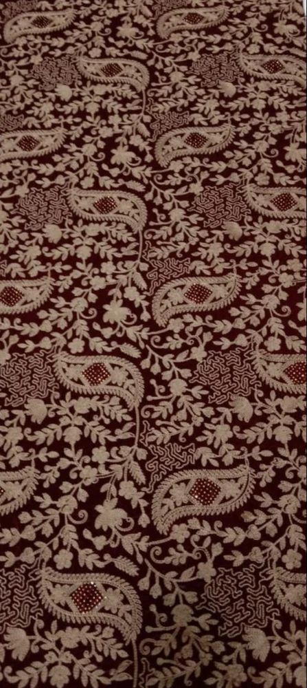 Velvet Embroidered Fabric