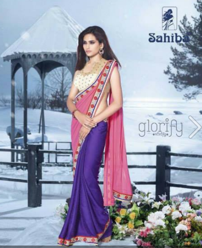 Embroidery Work Saree