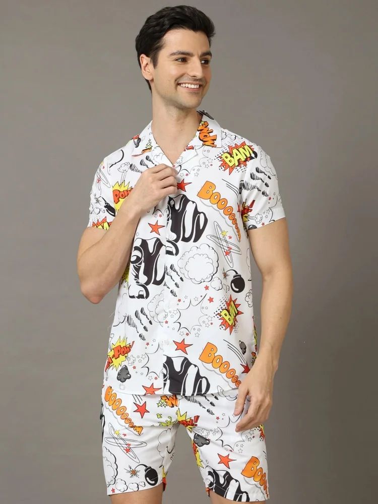 Large Polyester Men Co Ord Set