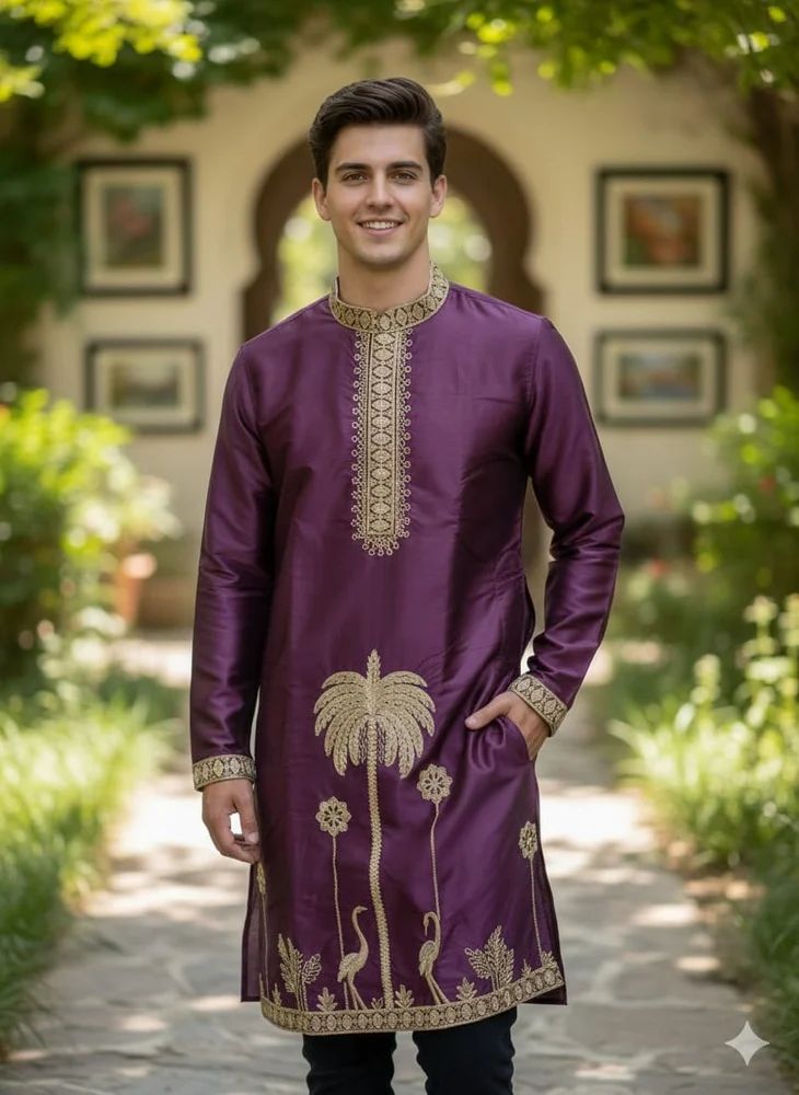 Premium (tree work) Daman Work Kurta