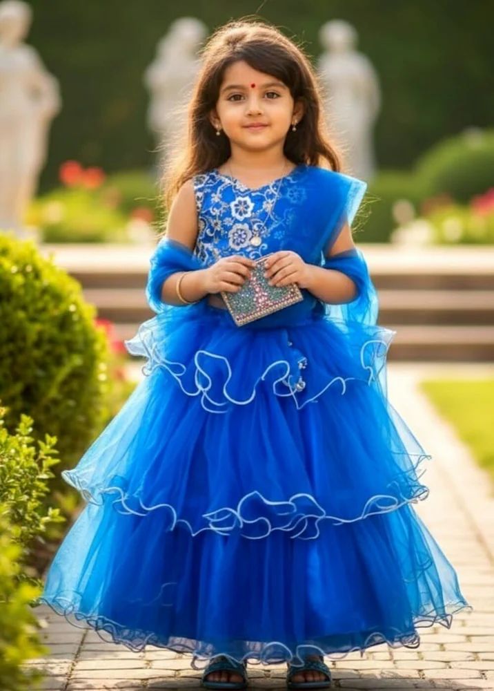 Kids Girls Party Wear Lehenga Choli
