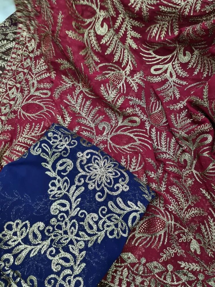 Embroidery Dupatta And Fabrics