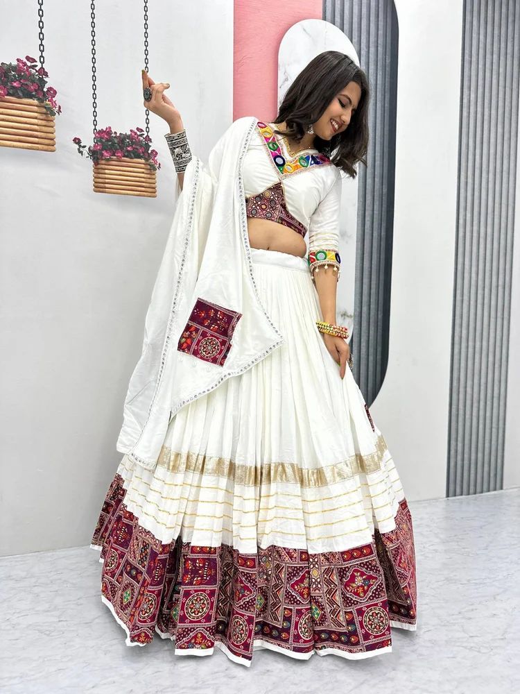 Designer Pure Cotton Lehenga Choli