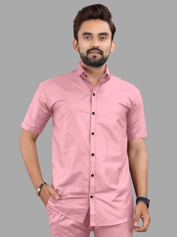 Half Plain Shirt For Man