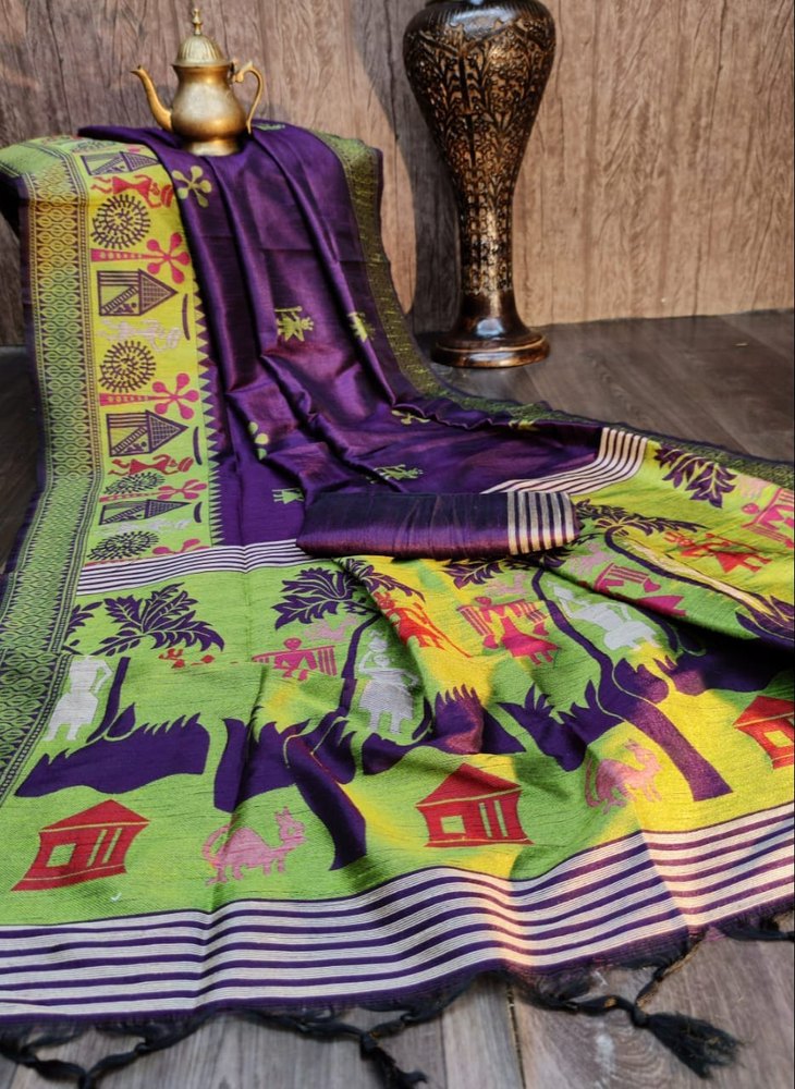 Rich Pallu Handloom Raw Silk Saree