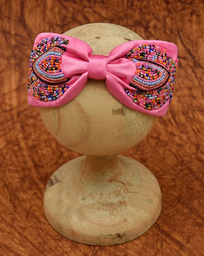 Embroidered Beaded Hairband
