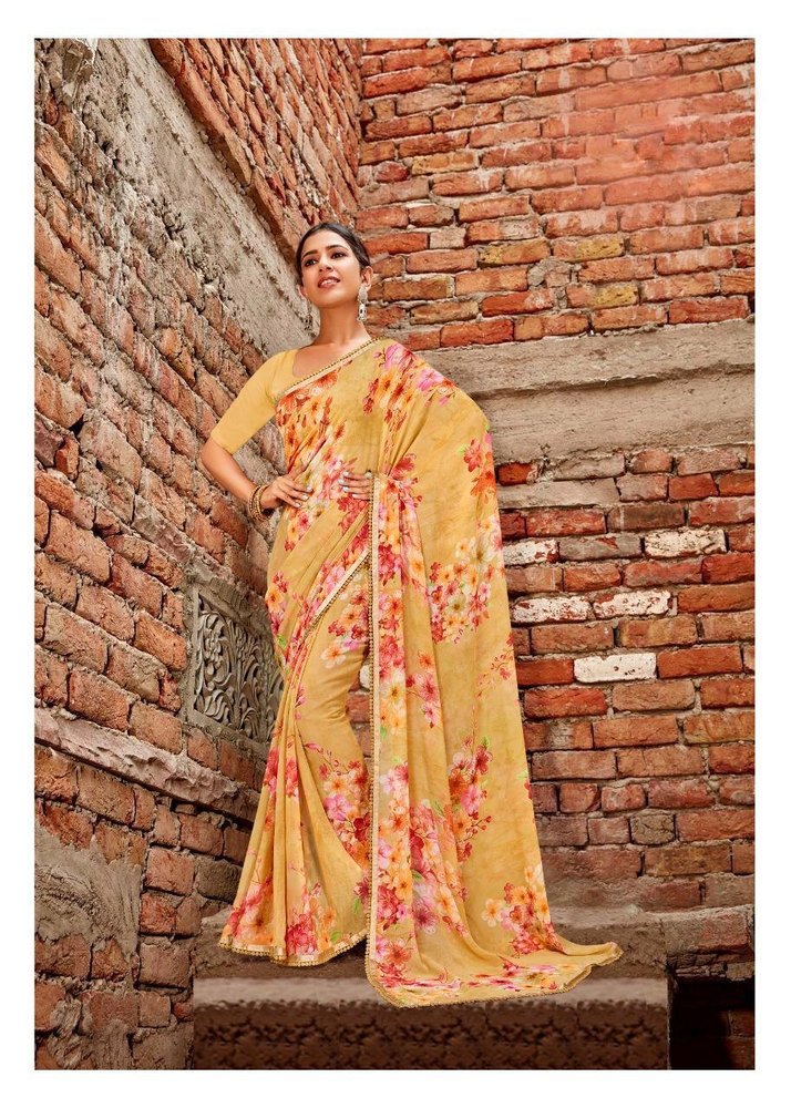 Ladies Georgette Printed Saree