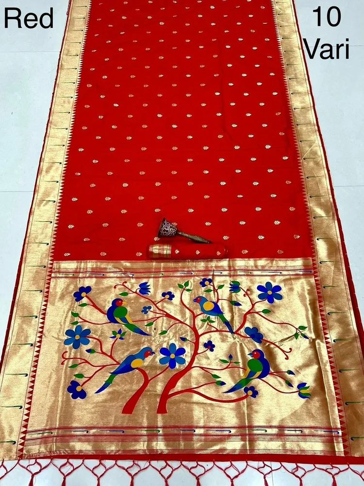 10 YARD PURE SOFT KANCHIVRAM PETHANI SILK SAREE