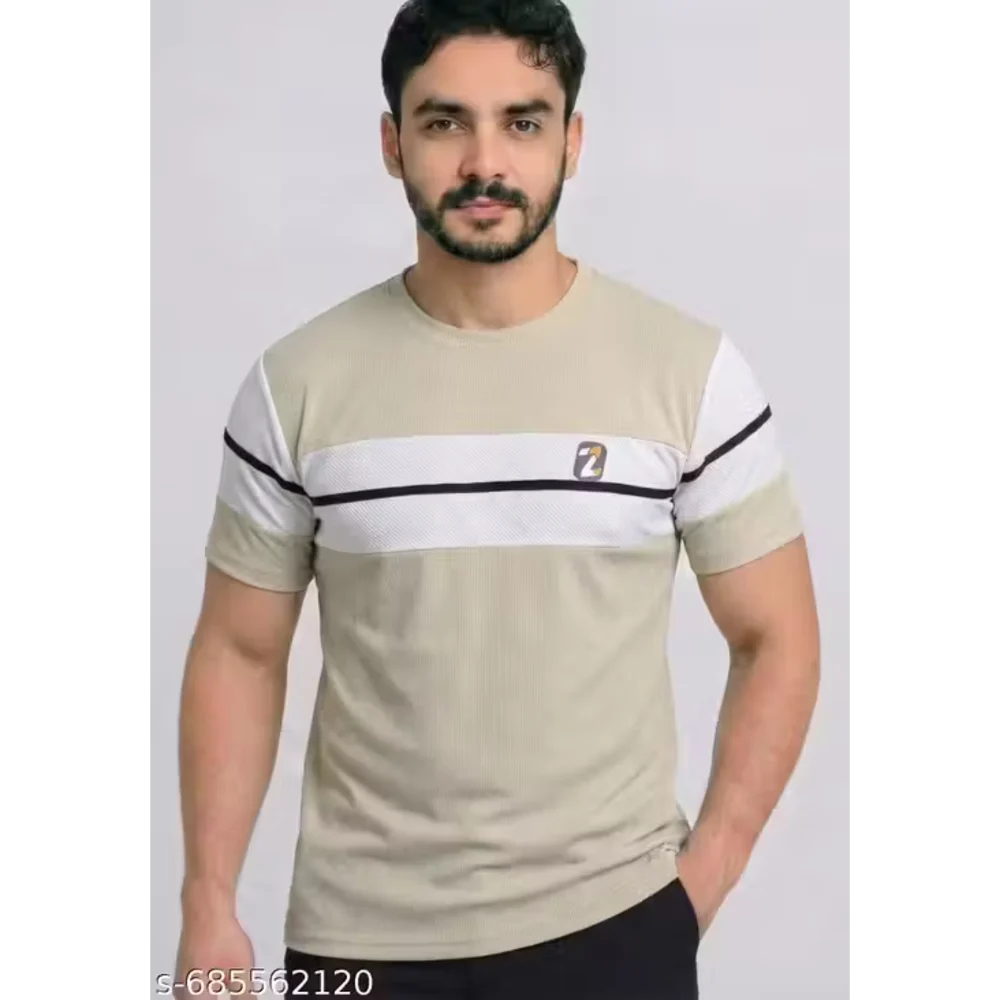 Men Lycra Round T Shirts
