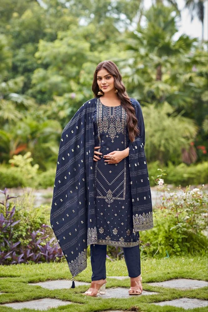 Ladies Kurti Pant Set With Dupatta