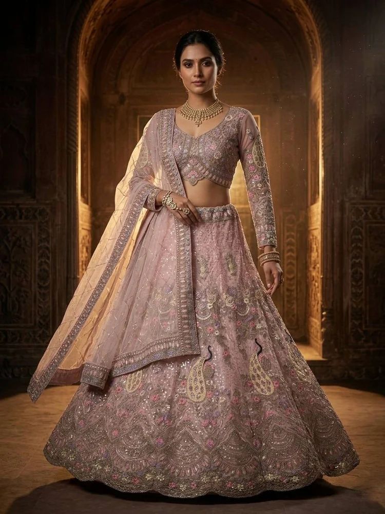 Heavy Work Wedding Lehenga Choli with Dupatta